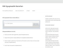 Tablet Screenshot of kikuyusmazlikkarari.com